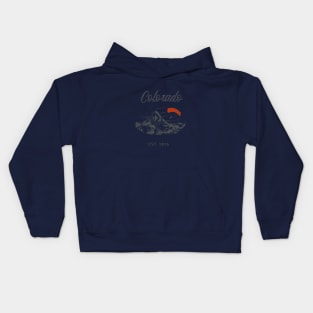 Colorado Mountian State Kids Hoodie